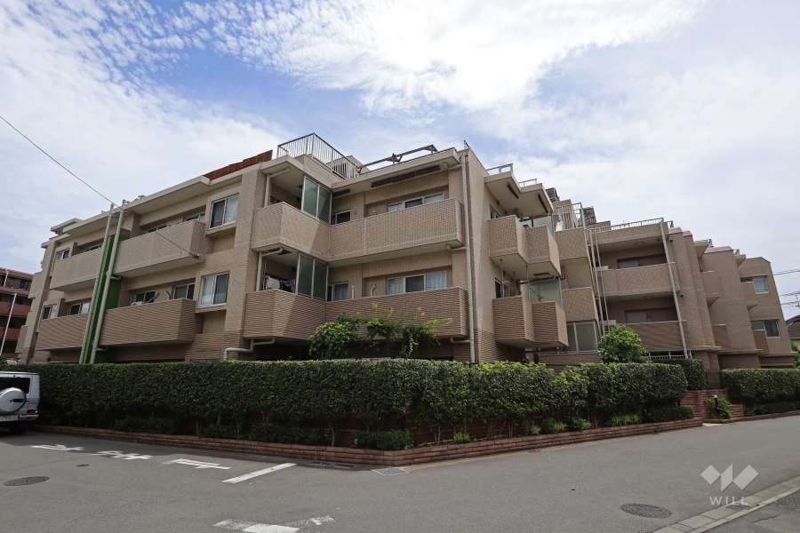 ジェイパークコート二子玉川グランデの外観（北西側から）