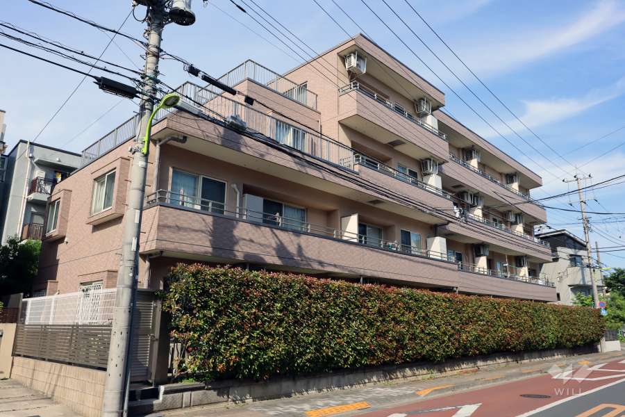 グランツ成城南の外観（南西側から）