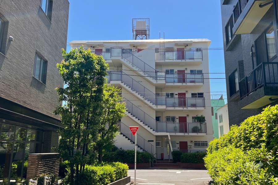 砧グリーンハイムの外観(北東側から)