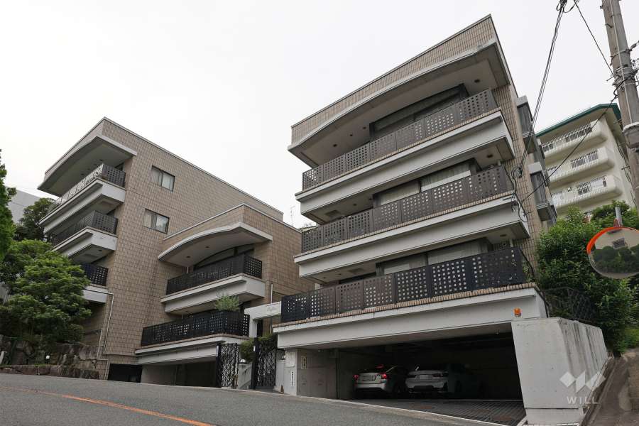 ラフィーヌ芦屋の外観（南側から）