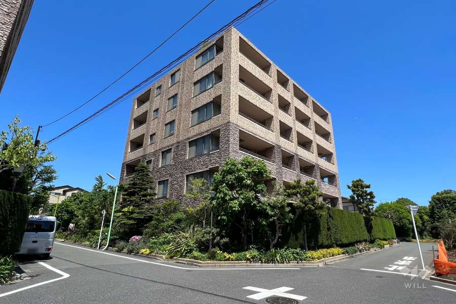 パークコート砧イーストの外観(南西側から)