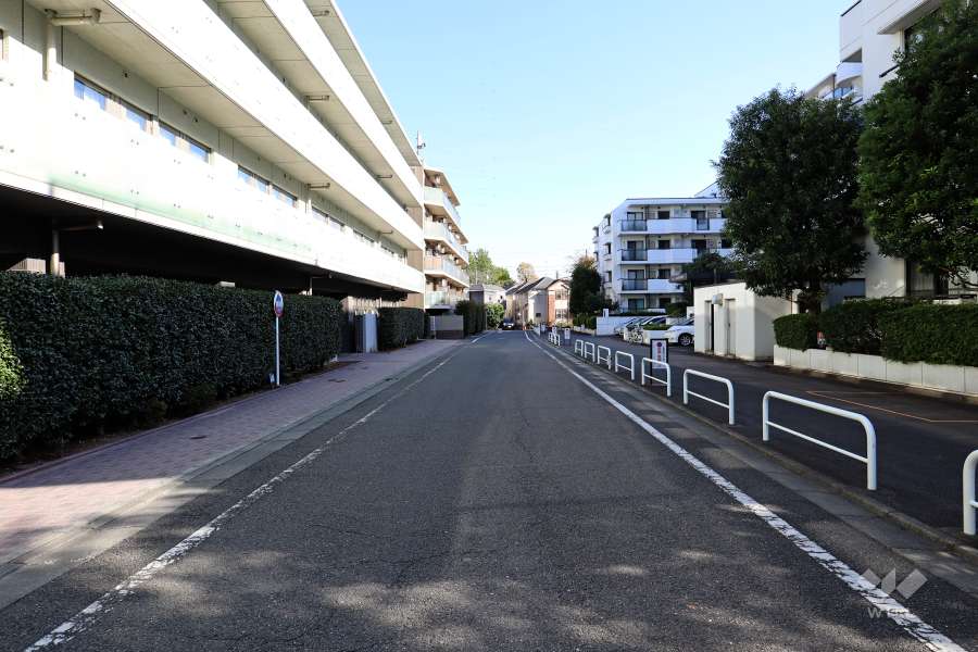 敷地北側の前面道路