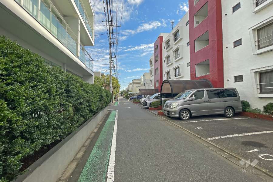敷地北側前面道路（西側から）