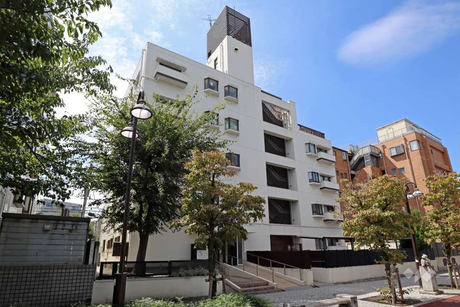 ライオンズマンション二子玉川の外観(北東側から)