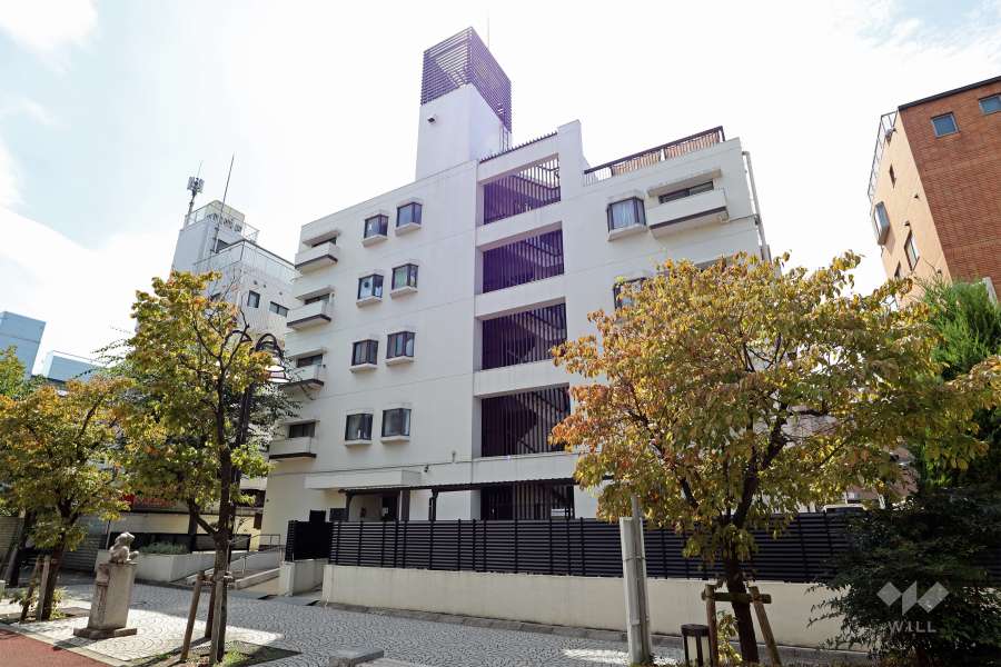 ライオンズマンション二子玉川の外観(北西側から)