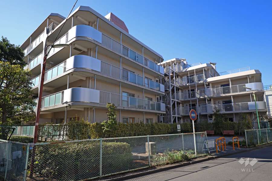 玉川スカイハイツの外観(北東側から)