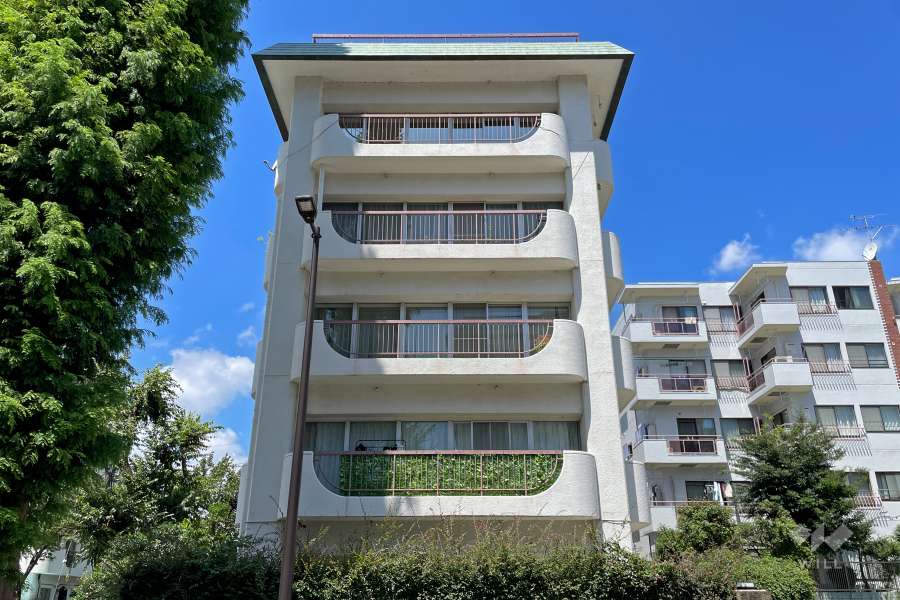 第二上野毛マープル松原の外観（南側から）