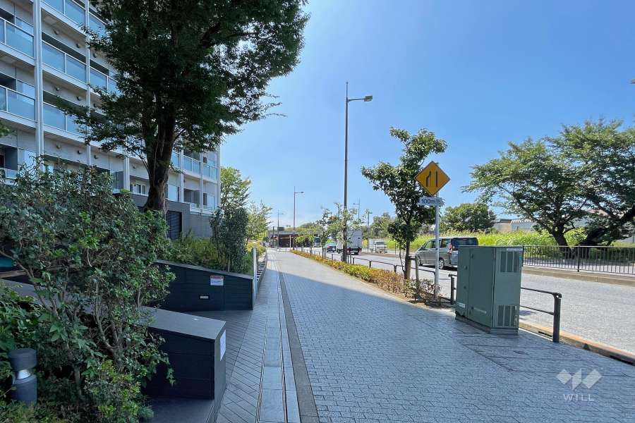 敷地南西側の前面道路