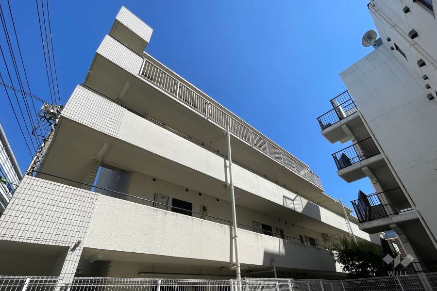 パークハイツ用賀の外観（北西側から）