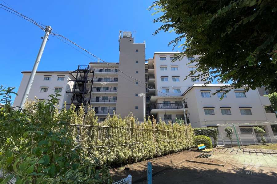 日商岩井第１玉川台マンションの外観（北西側から）