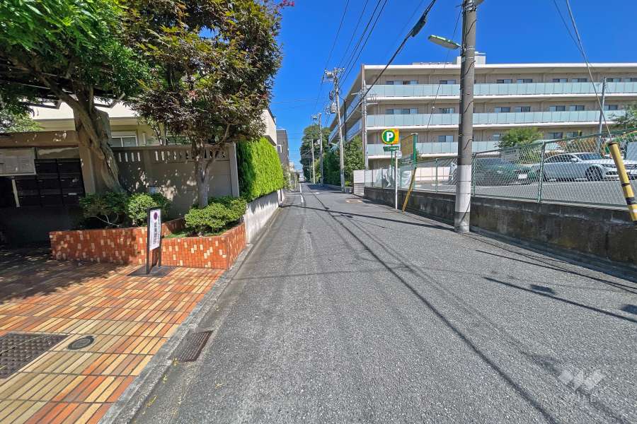 敷地東側前面道路