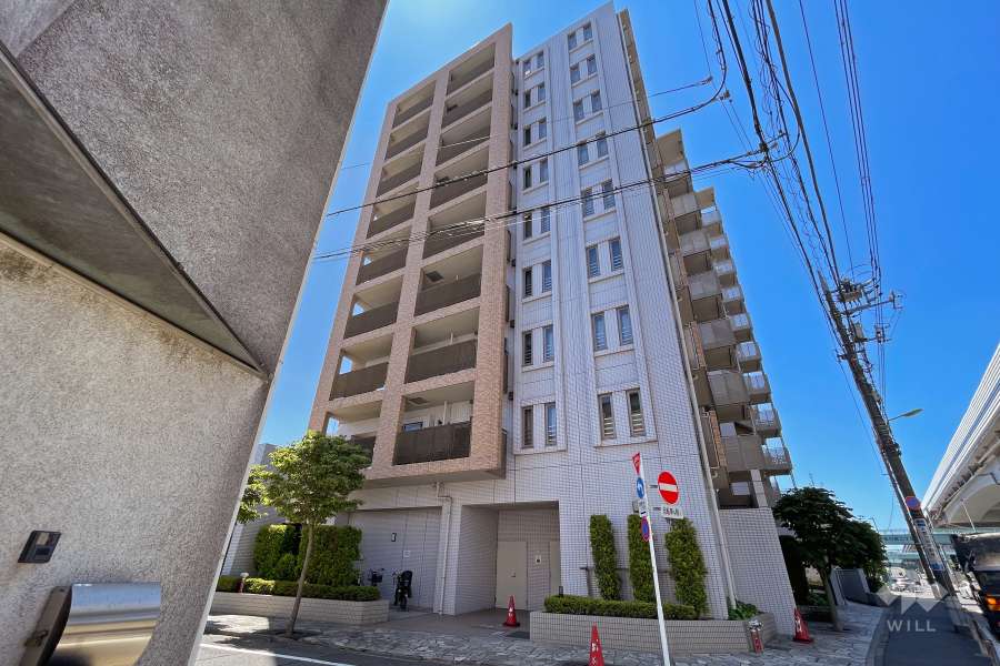 ライオンズスクエア用賀の外観（北東側から）