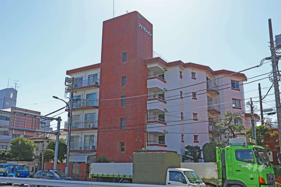 田園調布アビタシオンの外観（北西側から）