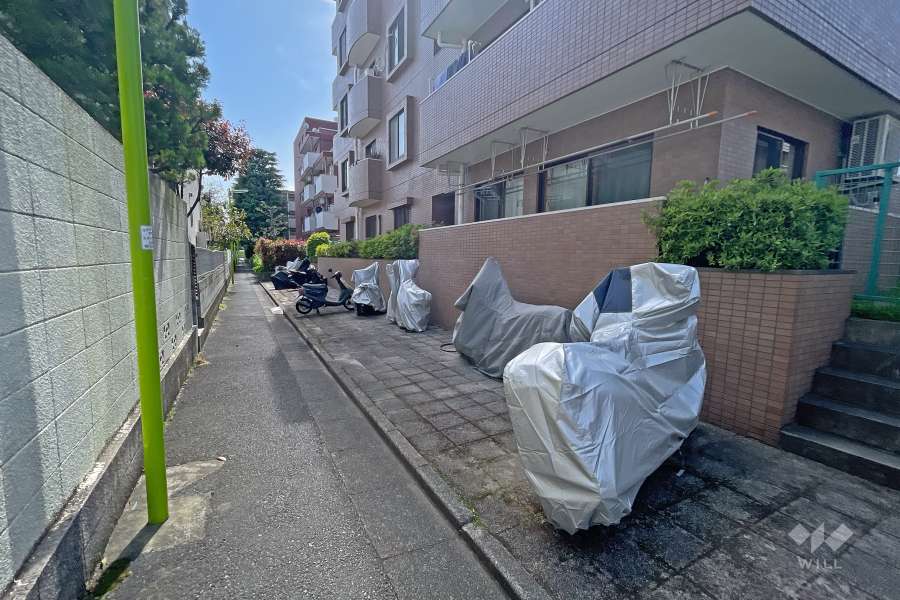 敷地東側の通路（北側から）