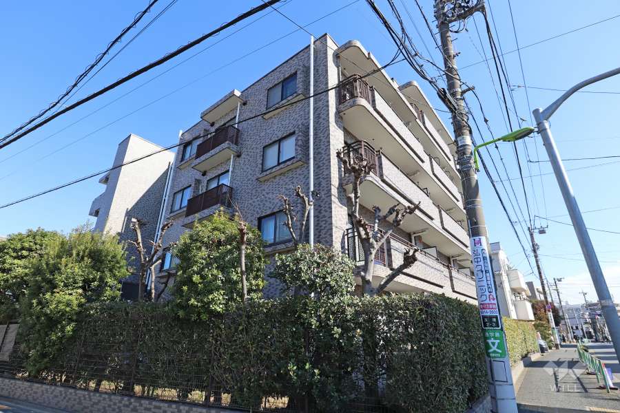 パルミナード尾山台弐番館の外観（西側から）