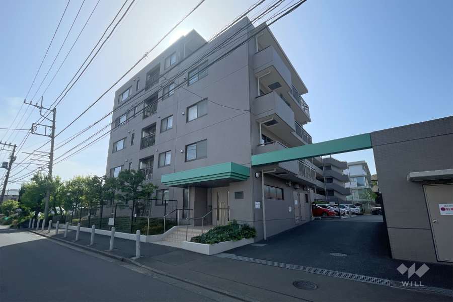 尾山台南パークホームズの外観（北東側から）　