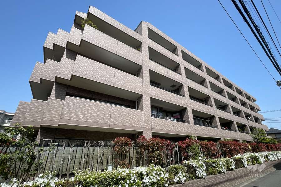 ライオンズガーデン尾山台の外観（南西側から）