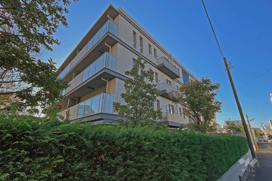 ディアナコート尾山台翠景の外観（北西側から）