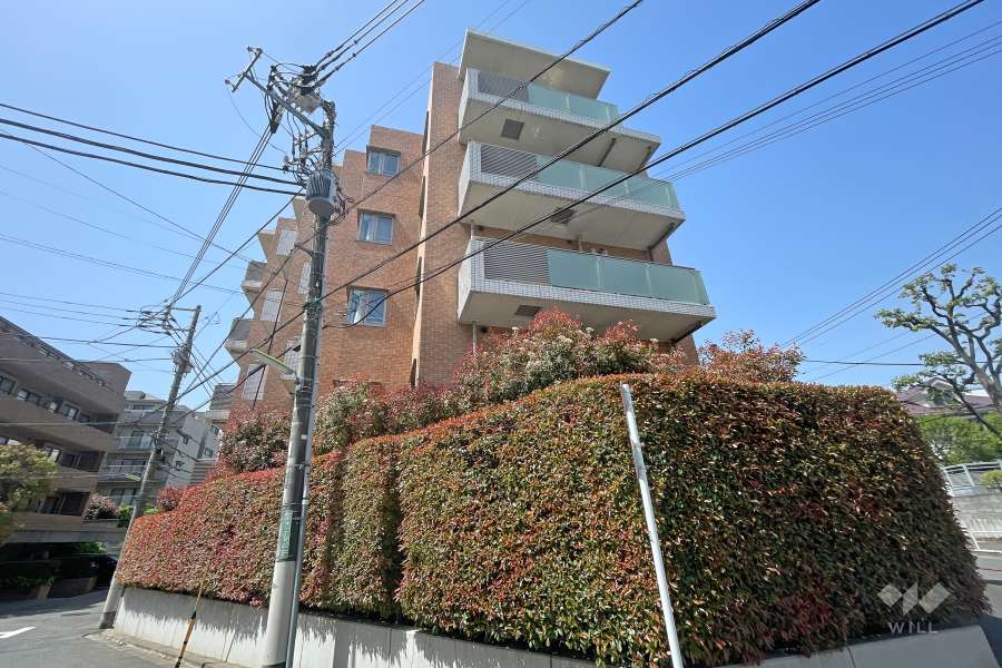 サンウッド尾山台の外観（南東側から）