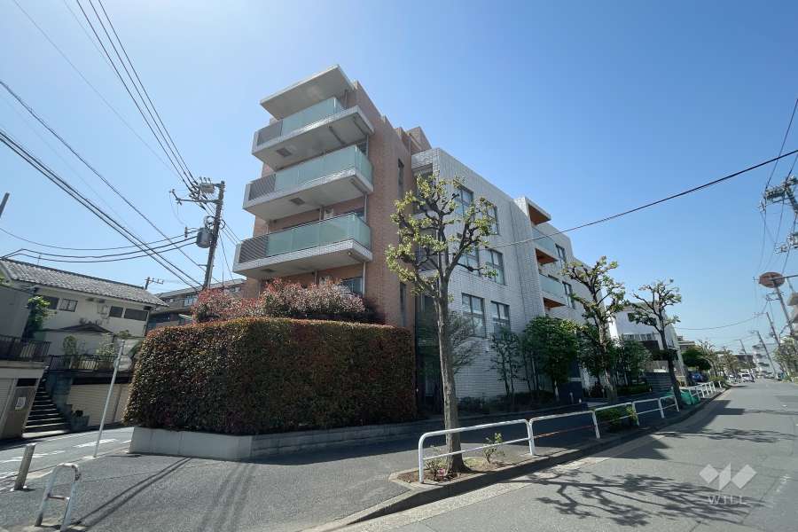 サンウッド尾山台の外観（南東側から）