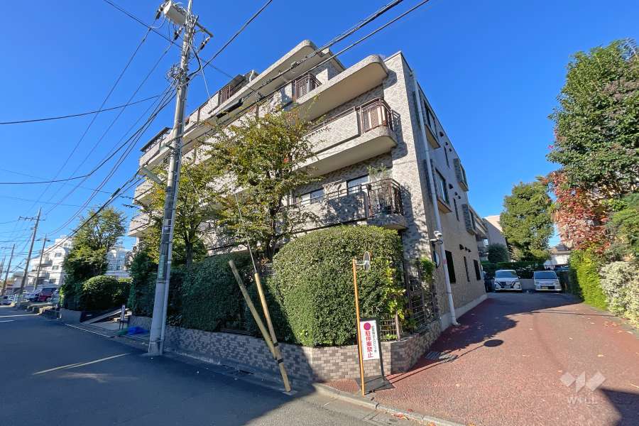 パルミナード尾山台壱番館の外観（北東側から）