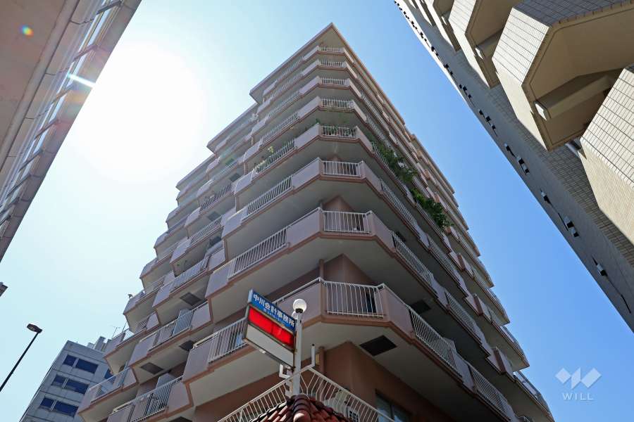 グリーンマンション駒沢の外観（南東側から）