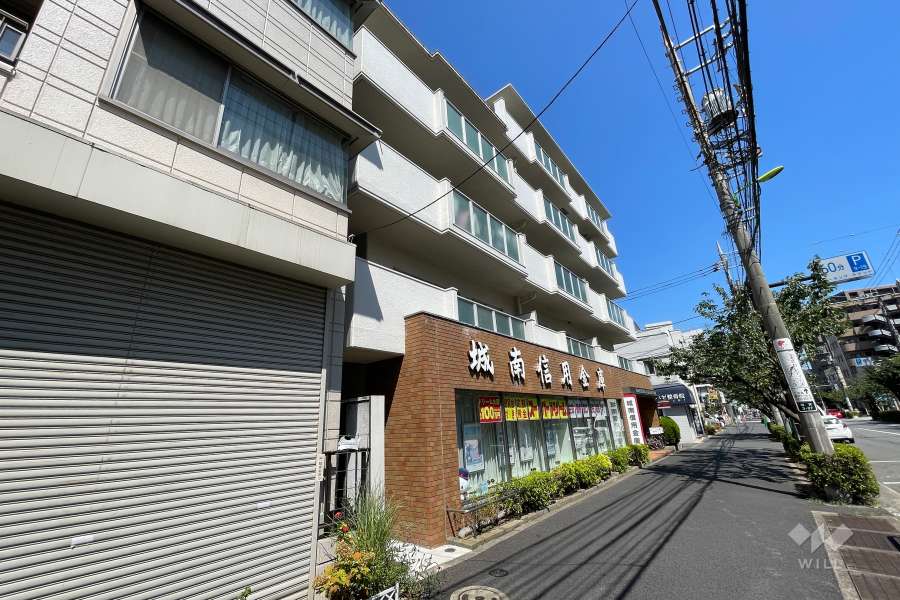 日商岩井桜新町マンションの外観（南西側から)