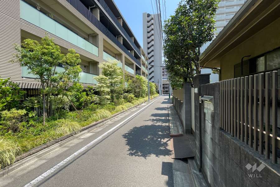 敷地南西側の前面道路