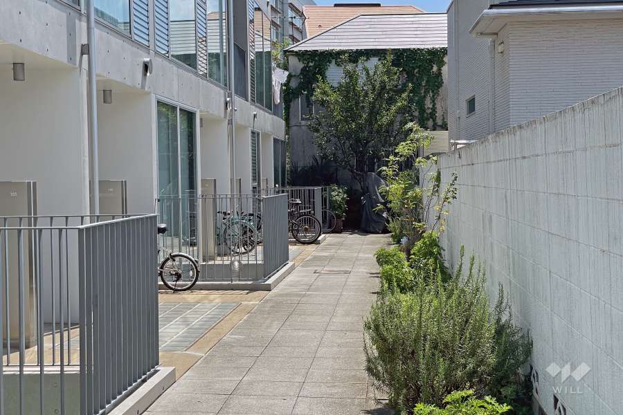 テラスハウスのエントランス