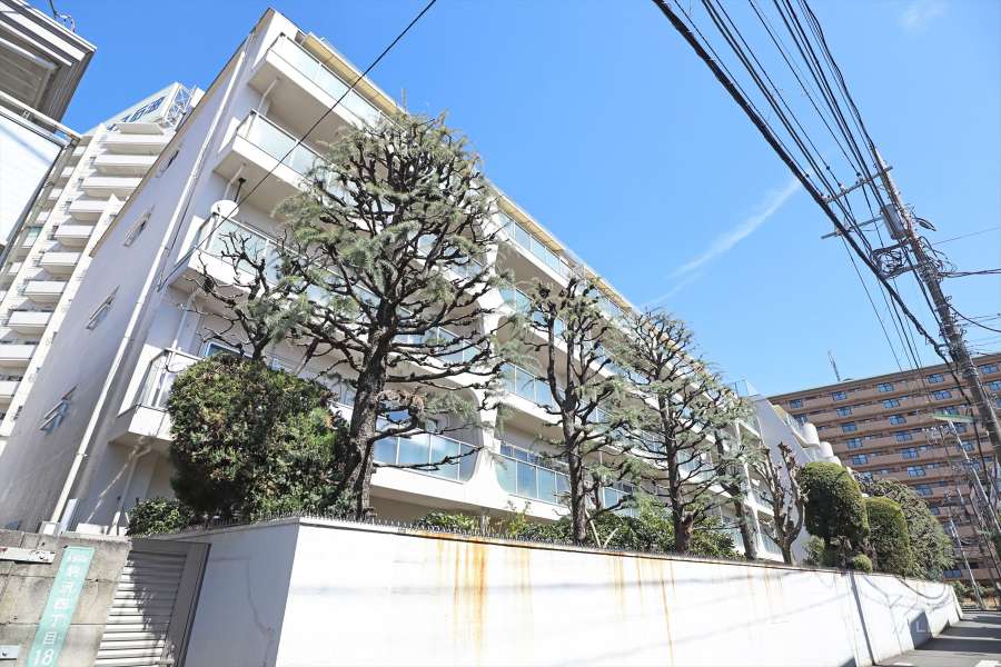 駒沢不二ロイヤルハイツの外観（南西側から）