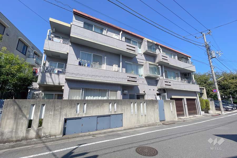 東急ドエルアルス経堂の外観（南西側から）