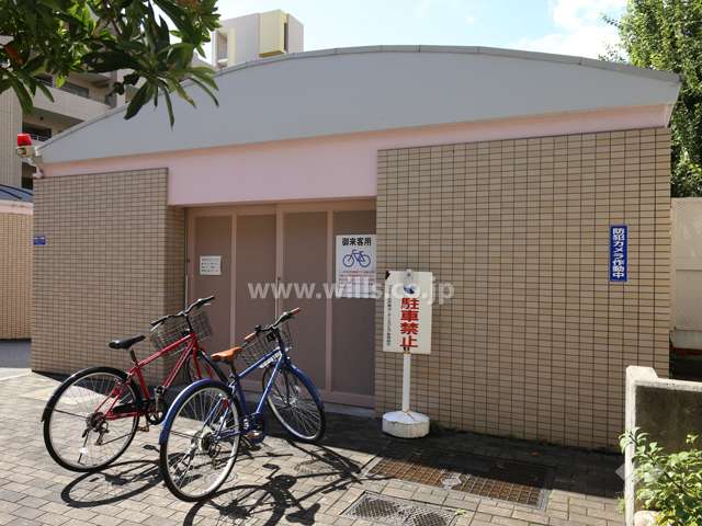 来客用の駐輪場