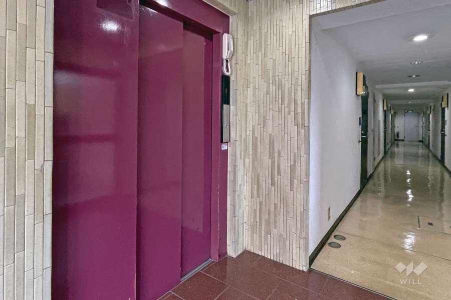 エレベーターと住戸入口