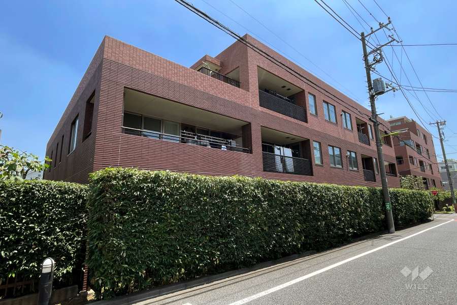 ツインズコート弦巻ノーステラスの外観（南西側から）