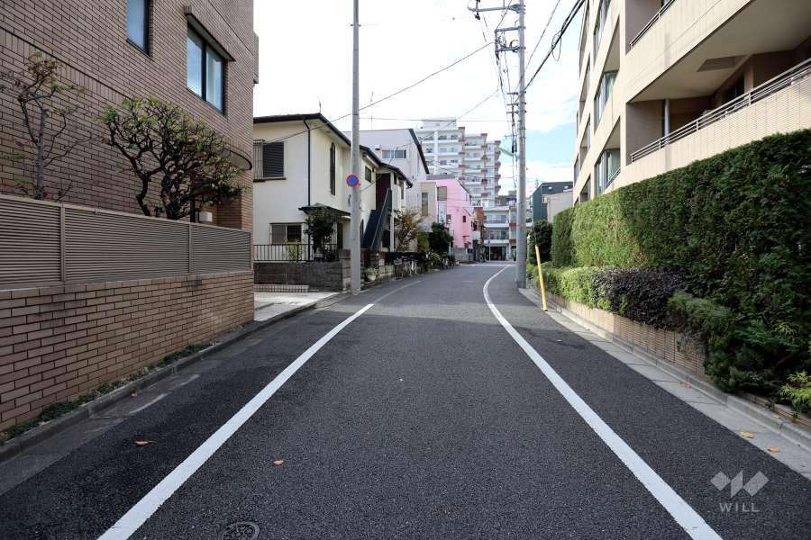 敷地南側の前面道路