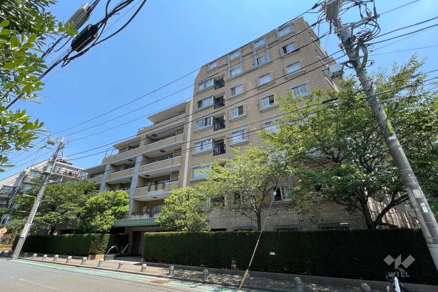 DCオーベル弦巻の外観（南西側から）
