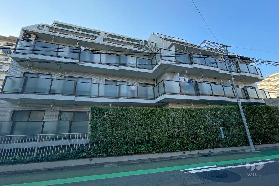 クレール弦巻の外観（南東側から）