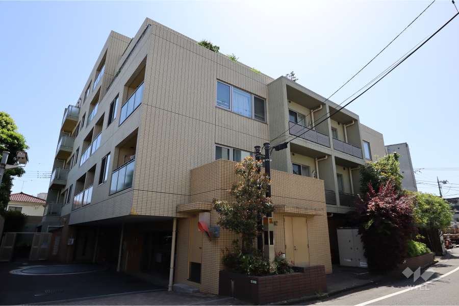 プラウド弦巻パサージュの外観（北東側から）