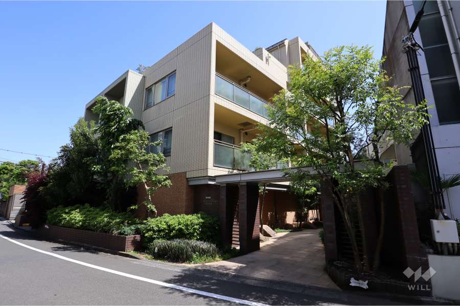 プラウド弦巻パサージュの外観（北西側から）