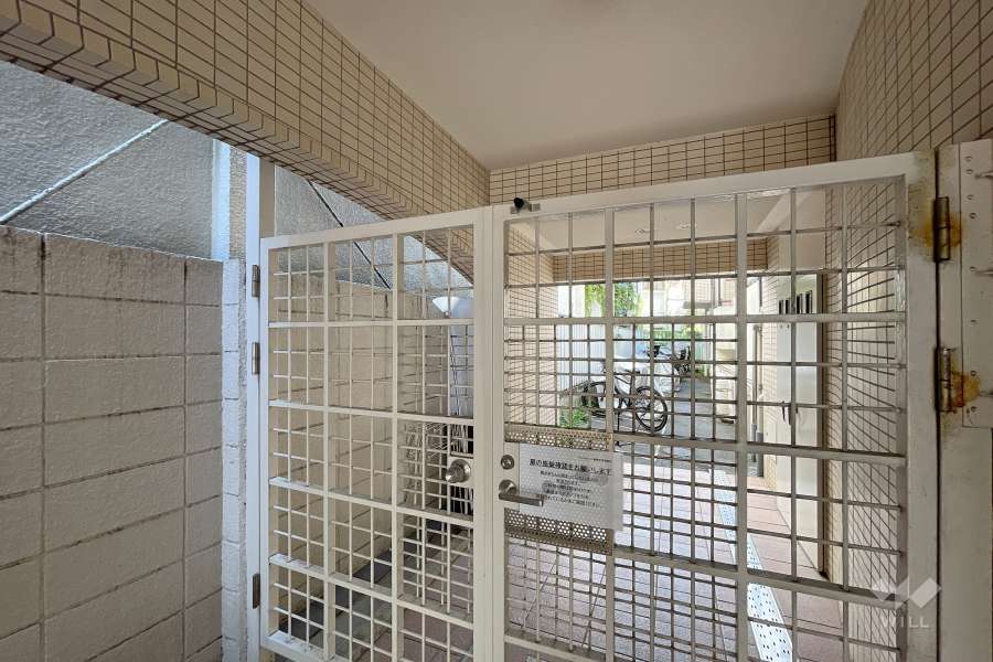 駐輪場の出入り口
