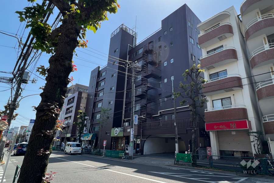 パール世田谷の外観(北西側から)