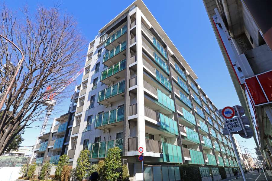 シティハウス世田谷桜丘の外観（南西側から）