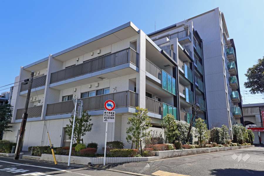 シティハウス世田谷桜丘の外観（北西側から）