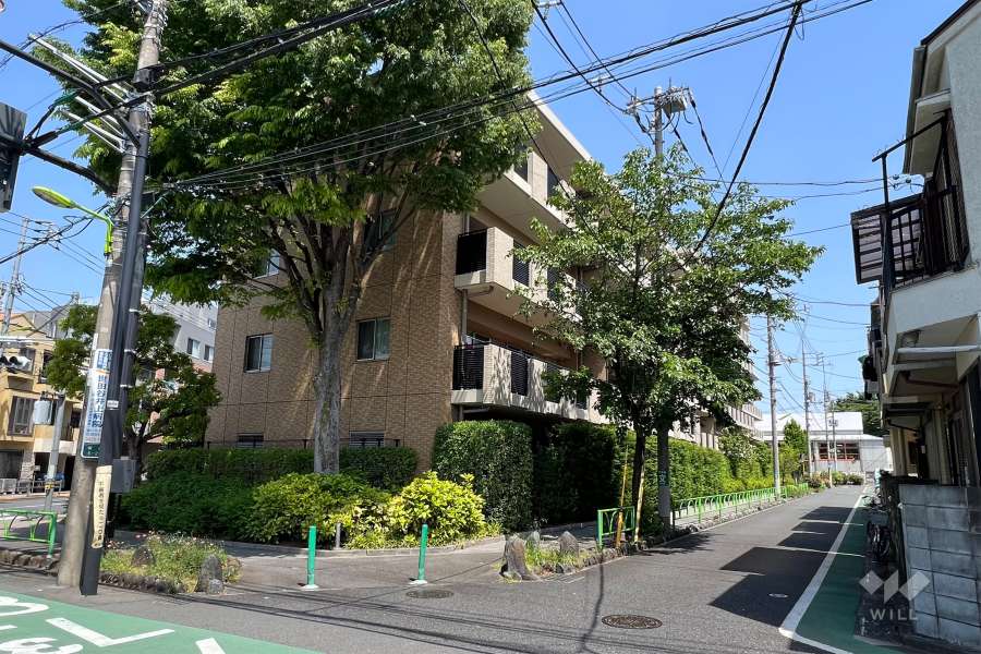 リーフィアレジデンス世田谷桜丘の外観(南西側から)