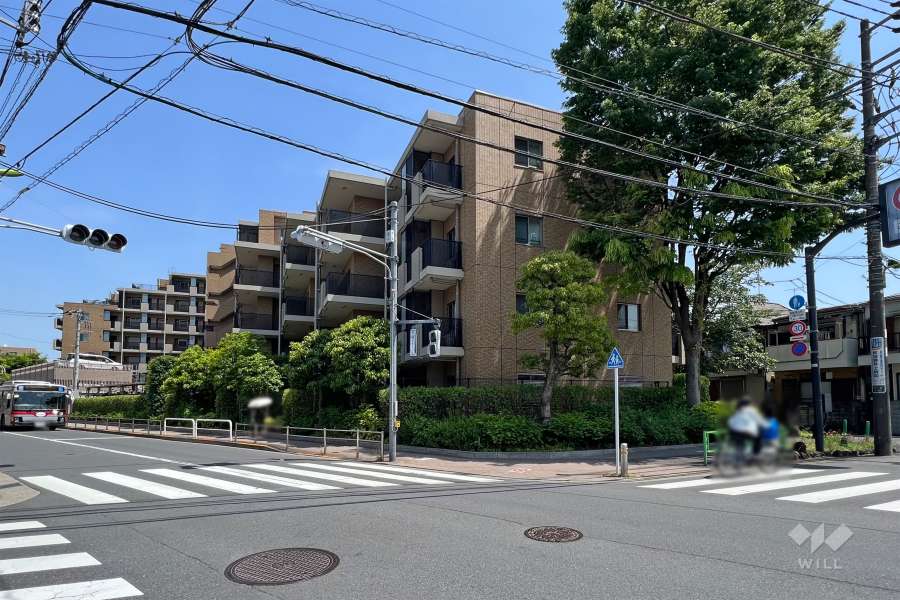 リーフィアレジデンス世田谷桜丘の外観(北西側から)
