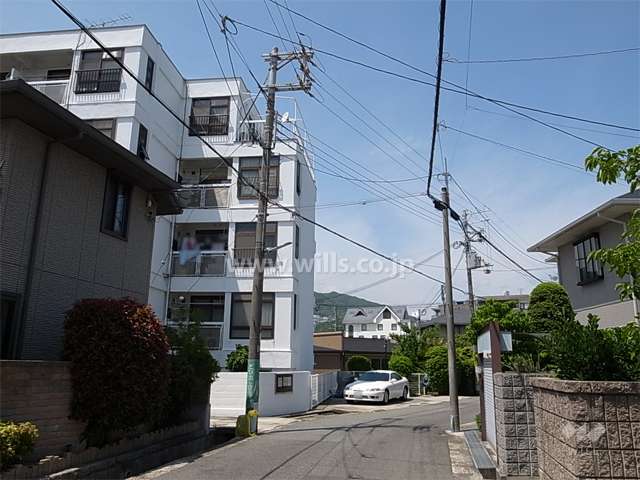 敷地東側の前面道路