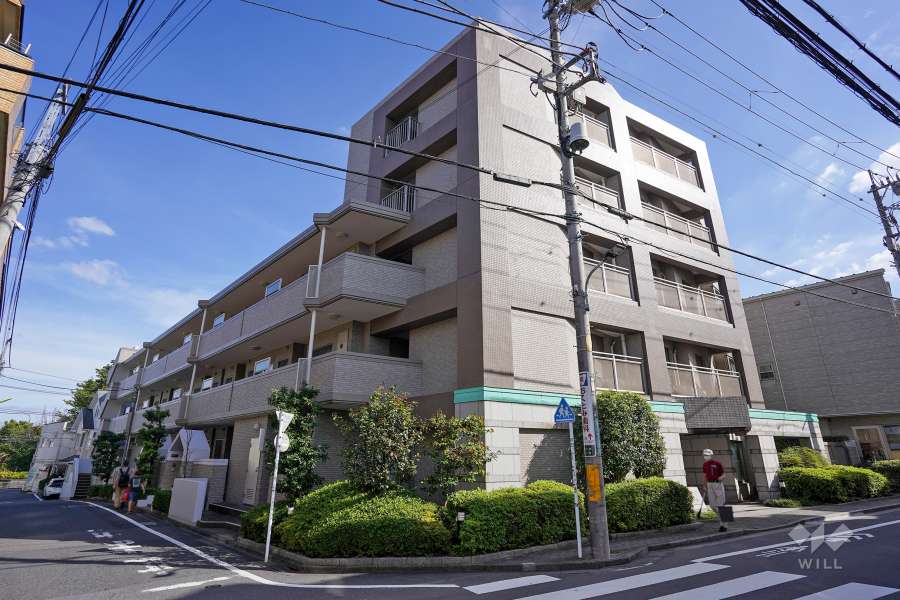 桜上水パークハウスの外観（北西側から）