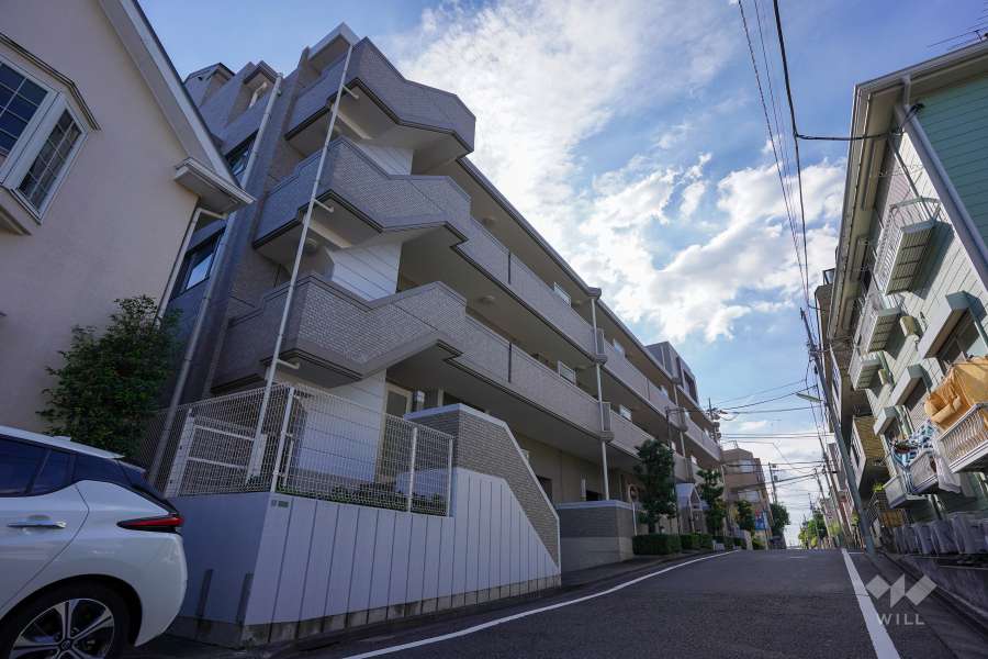 桜上水パークハウスの外観（北東側から）