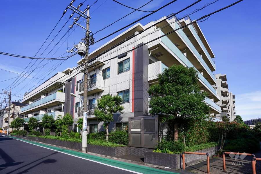 シェフルール桜上水の外観（南西側から）