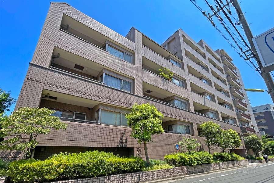 ライオンズプラザ桜新町の外観（北西側から）